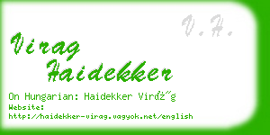 virag haidekker business card